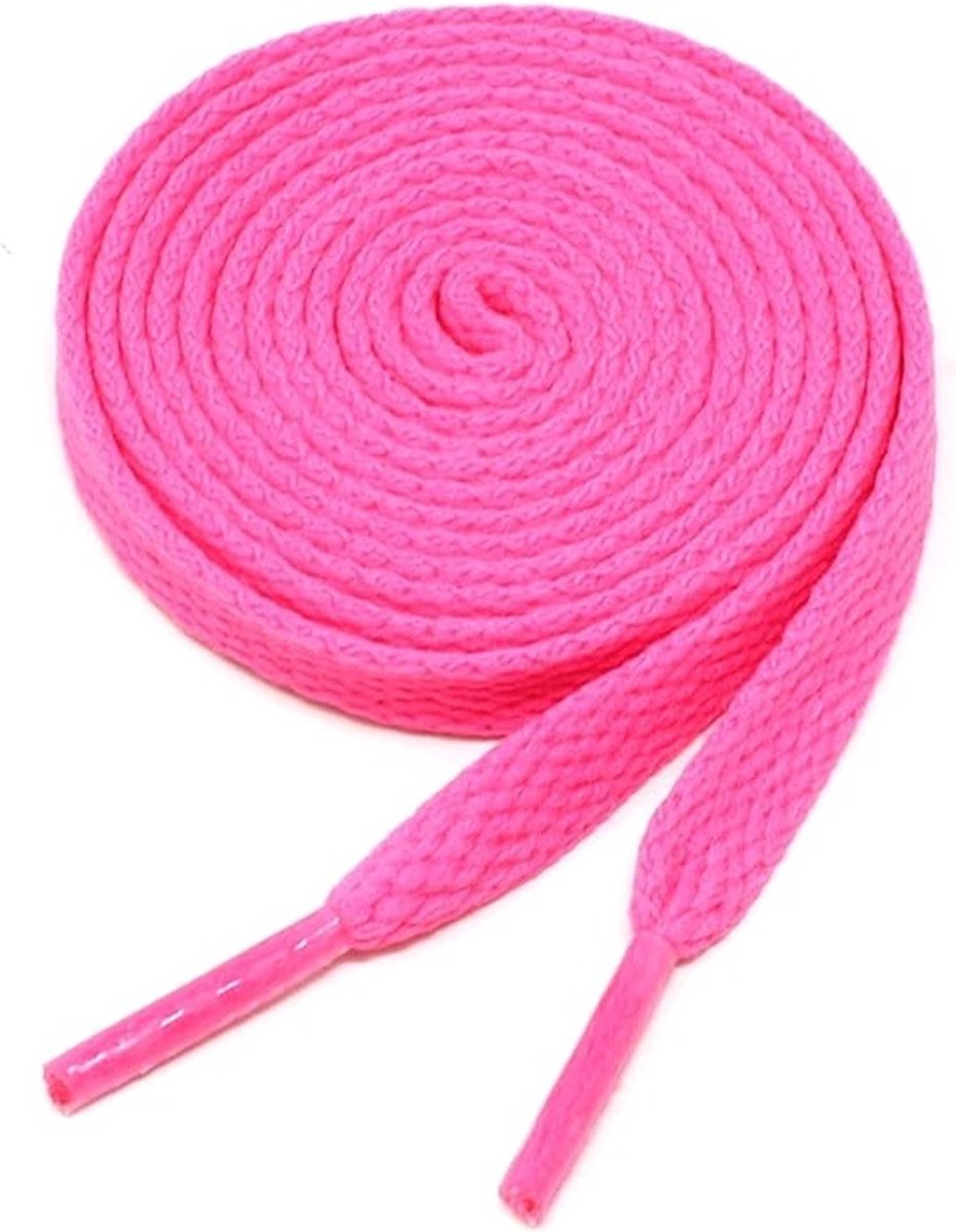 Jumada's Schoenveters fuchsia 120 cm - plat - veters 120cm - 8mm