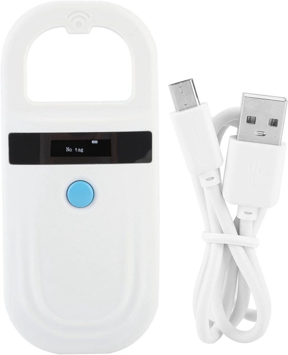 Oplaadbare Microchip Scanner voor Dieren - Handheld RFID-lezer met OLED-scherm