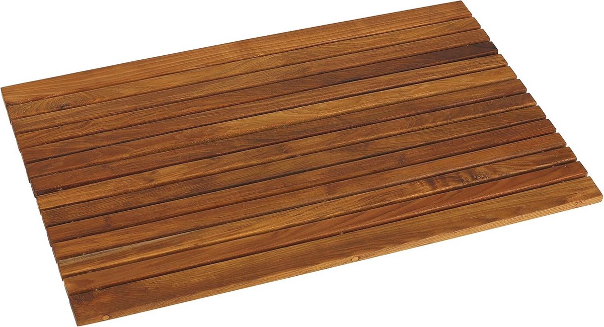Teakhouten Douchemats 31,5 inch x 20 inch - Antislip en Gemakkelijk Opbergbaar