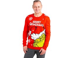 Kersttrui Unisex met Ugly Christmas Sweater Print - Warme Gebreide Wintertrui