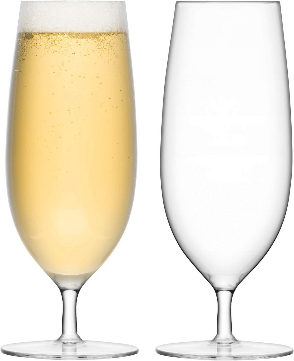 Bierglas Set - Kleurloos 450 ml, 3 Stuks - Ideaal voor Thuis of Feesten
