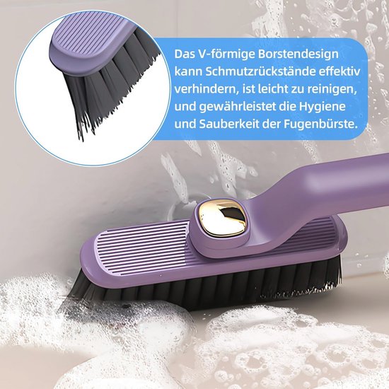 Voegenborstel 360° - Set van 3 voor Badkamer en Keuken - Efficiënte Voegreiniging voor Wand- en Vloertegels van Gohler — afbeelding 4