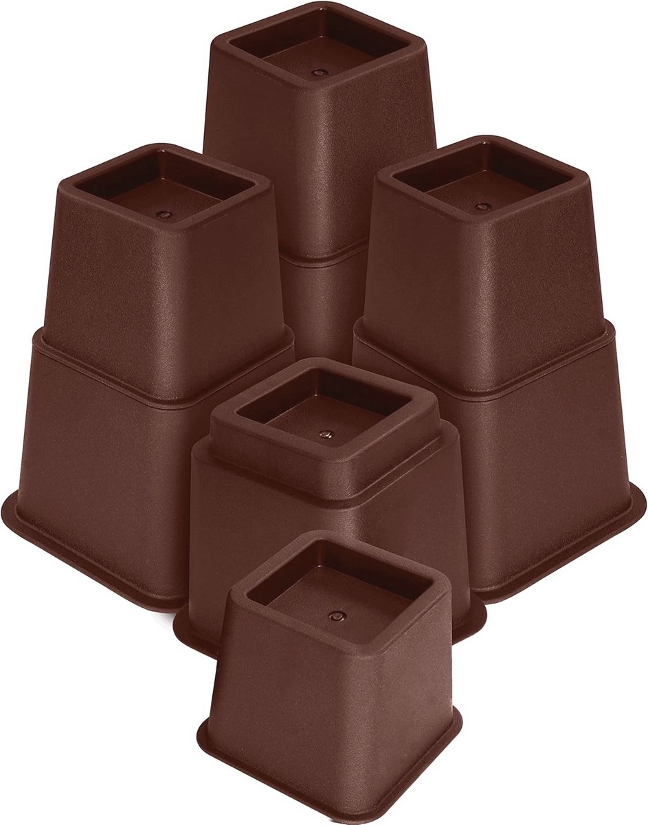 Verstelbare meubelverhogers set - ideaal voor bed, tafel, stoel en bank - 8 inch hoogteverstelling en krachtige opslagoplossing