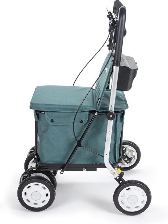 LIFEZEAL Loopwagen voor baby's, opvouwbaar, met universele wielen en in hoogte verstelbaar, muziek en licht, loopfiets voor kinderen, 6-18 maanden (oranje