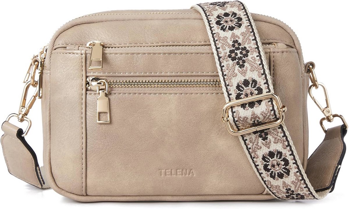 Dames Schoudertas PU-leer - Crossbody Tas met Verstelbare Riem