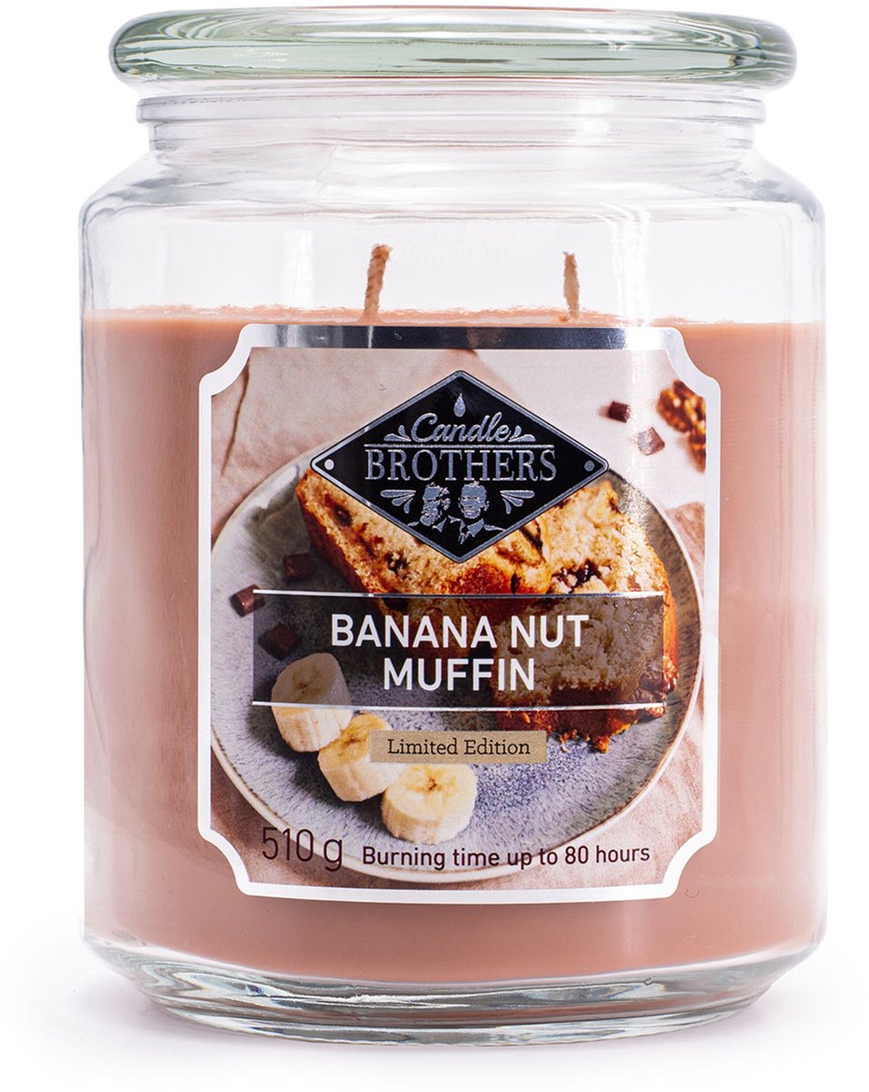 Candle-Brothers Geurkaars - banaan-nootmuffin