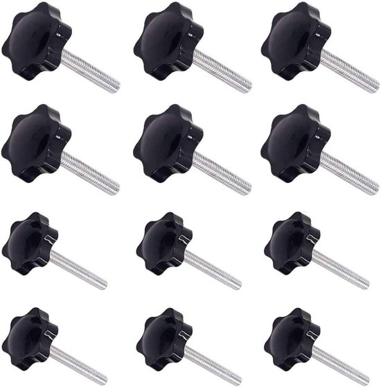 Handvat Verstelbare Klemhendel, 4 Stuks Metalen Machineknoppen Handvat Verstelbare Klemhendel, 4 Stuks Metalen Machineknoppen