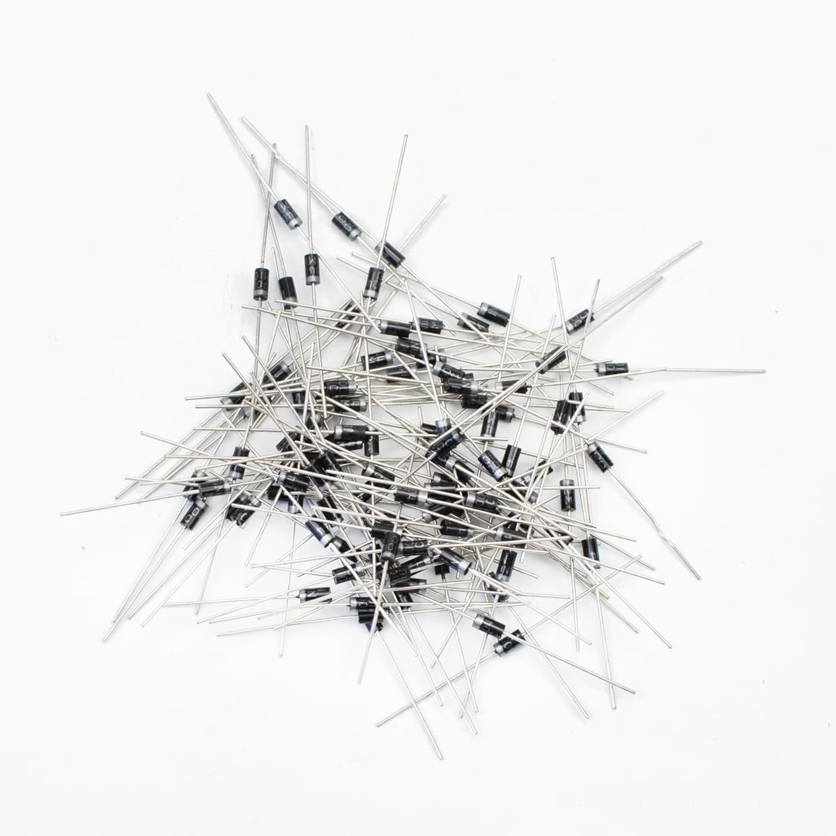 100 Stuks 1N4004 Gelijkrichterdiodes - 1A, 400V Siliconen Gelijkrichters