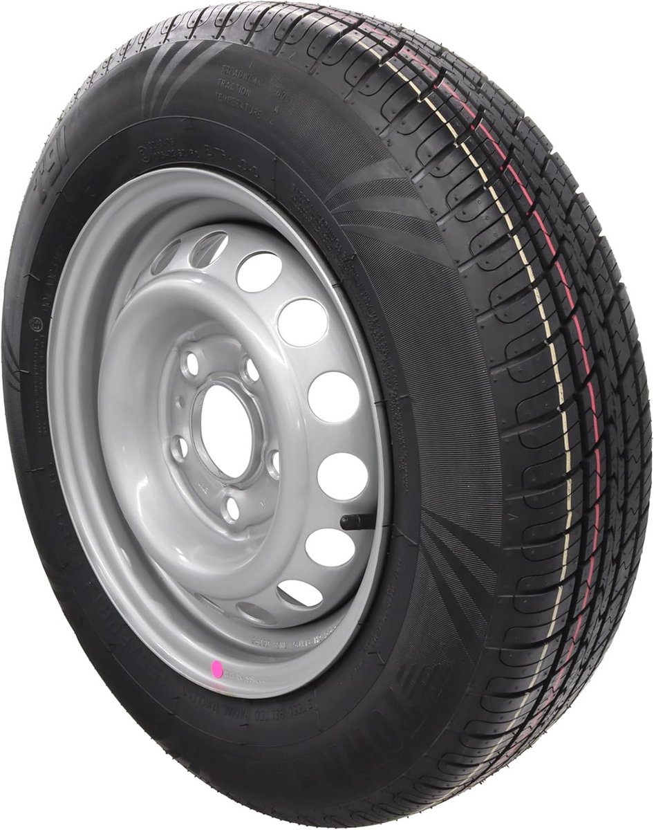 Wiel Compleet 155/80R13 voor Aanhanger of Caravan, 5 Gaten, 112x5
