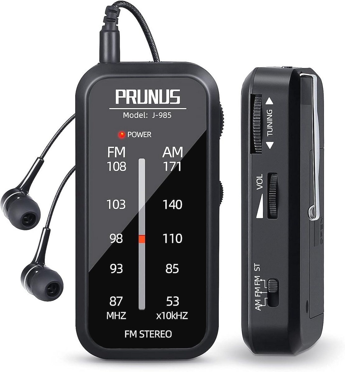 Draagbare Mini Radio AM/FM Ontvanger voor Wandelingen en Joggen