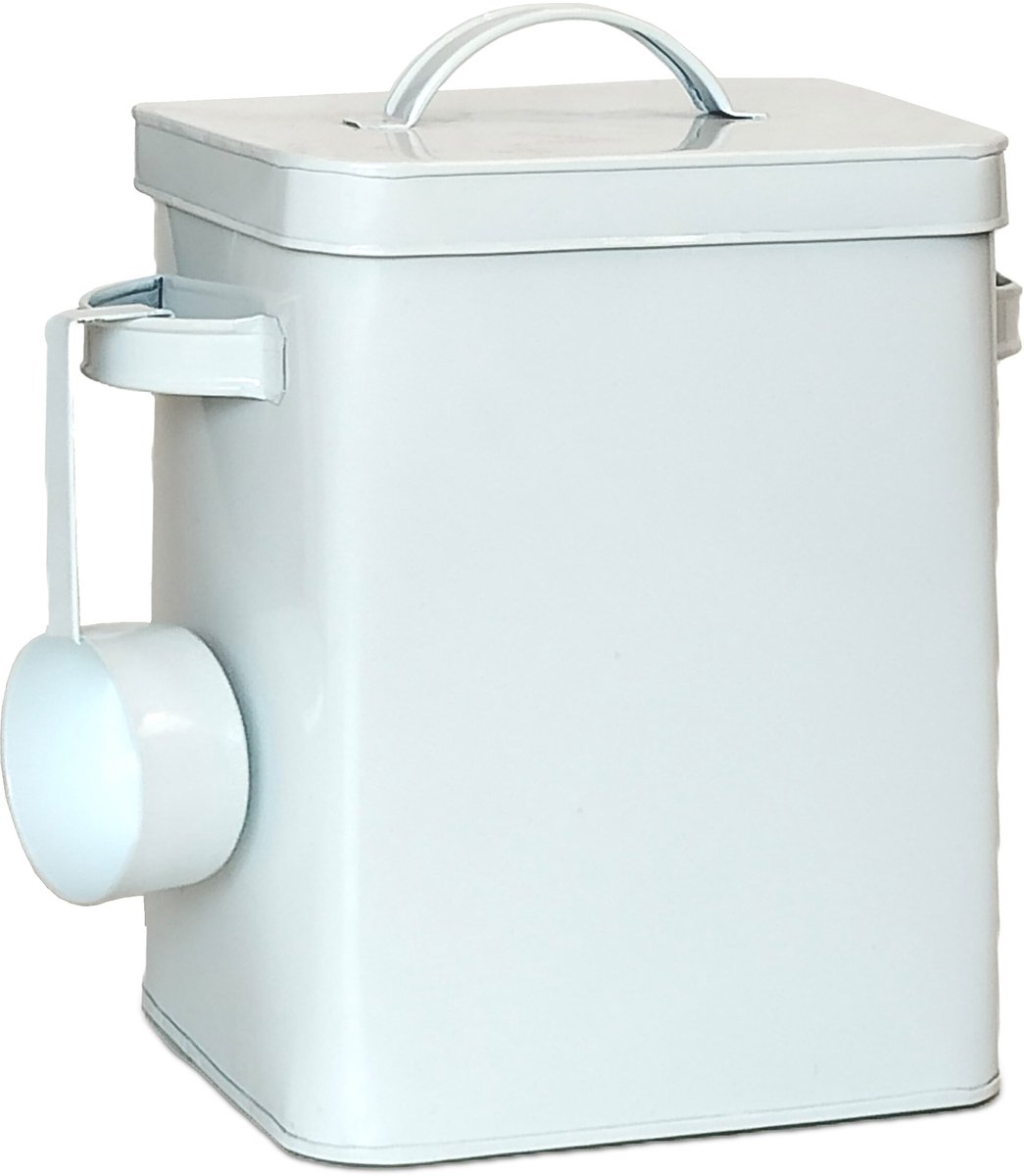 Metalen box - 6,5 l - 2 stuks - wit