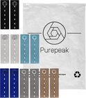 Twaalf Purepeak broekverkleiners in verschillende kleuren, waaronder zwart, grijs en blauw, in een plastic verpakking.