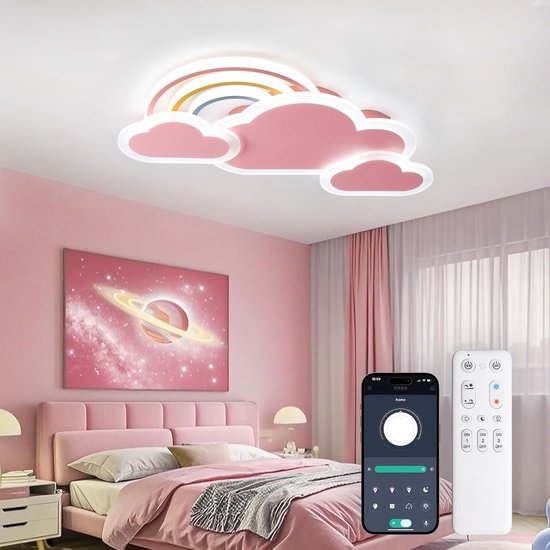 Led Plafondlamp, 40cm Cloud Led Plafondlamp, 20w Met Dimbare Afstandsbediening 3000k 6000k Moderne Witte Led Plafondlampen Voor Kinderkamer B Led Plafondlamp, 40cm Cloud Led Plafondlamp, 20w Met Dimbare Afstandsbediening 3000k 6000k Moderne Witte Led Plafondlampen Voor Kinderkamer B