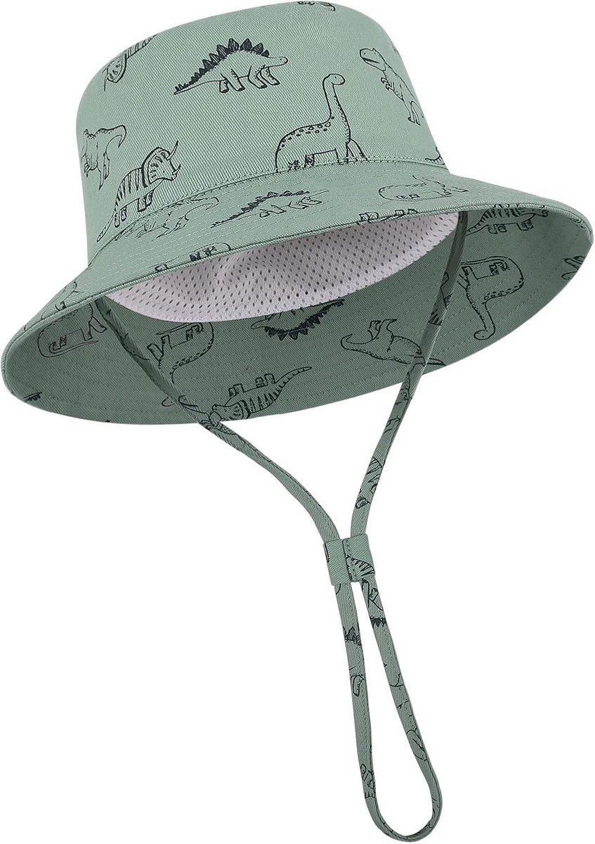 Unisex Baby Zonnehoed met UV-Bescherming en Verstelbaar Koord