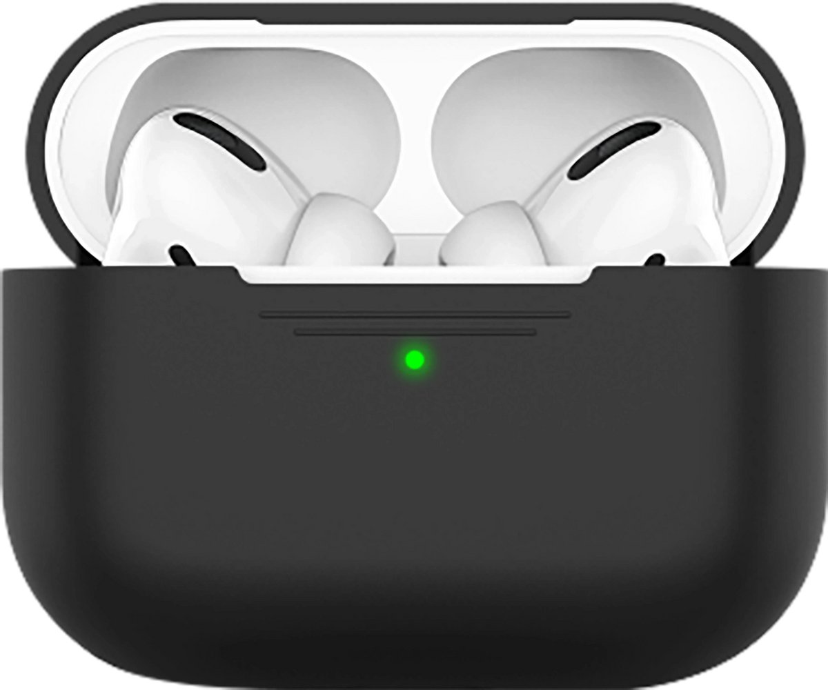 KeyBudz Elevate Hoesje AirPods Pro 3 – Speciaal ontworpen voor AirPods 3de Generatie – Anti-slip coating voor extra grip – Duurzaam en schokabsorberend materiaal - Zwart