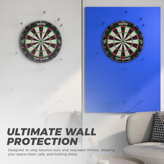 KOTO - 6PCS. Dart Surround Blauw - Vierkant - Dartbord Surround Ring - EVA - Economisch & Duurzaam - Beschermd Muren & Dartpunten van Merkloos — afbeelding 4