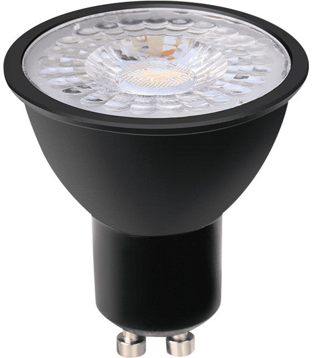 Voordeelpak | 5 stuks | LED Spot 3W | Zwart | GU10 | Dimbaar | 4000K - Naturel wit (840)