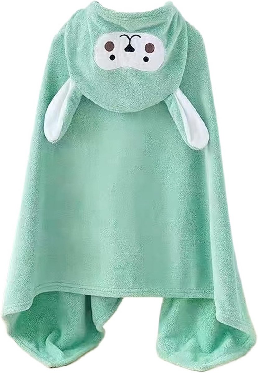 Schattige Kikker Badcape met Capuchon voor Baby en Peuter - Extra Zacht en Absorbant