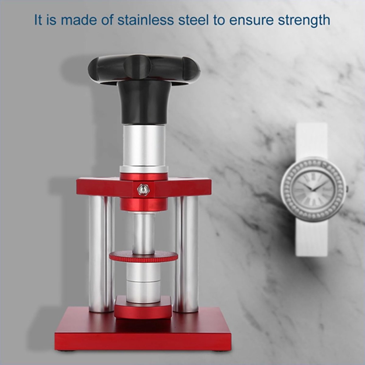 Watch Press - Screw Type - Precise Watch Repair Tools - 20 Dies - Press Repair voor Horlogemakers