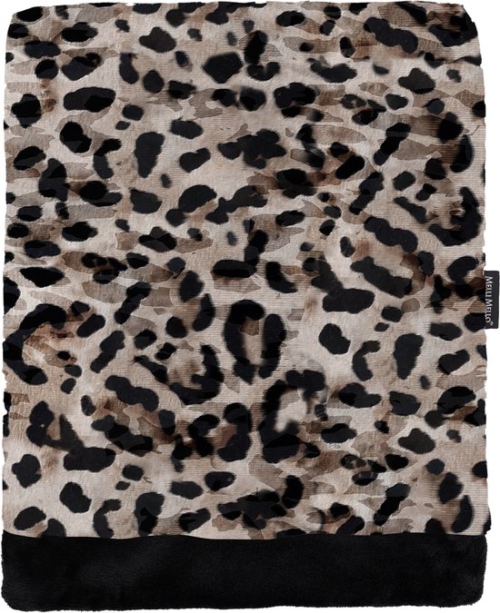 Melli Mello - Most Wanted - Plaid - Luipaardprint - Zachte Velvet Touch - Velvet Polyester - 130x170 cm