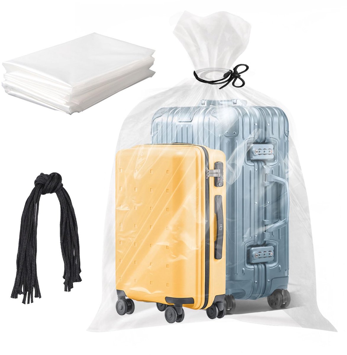 Unyqoos® Set van 10 ruime transparante opbergzakken voor bescherming van diverse items