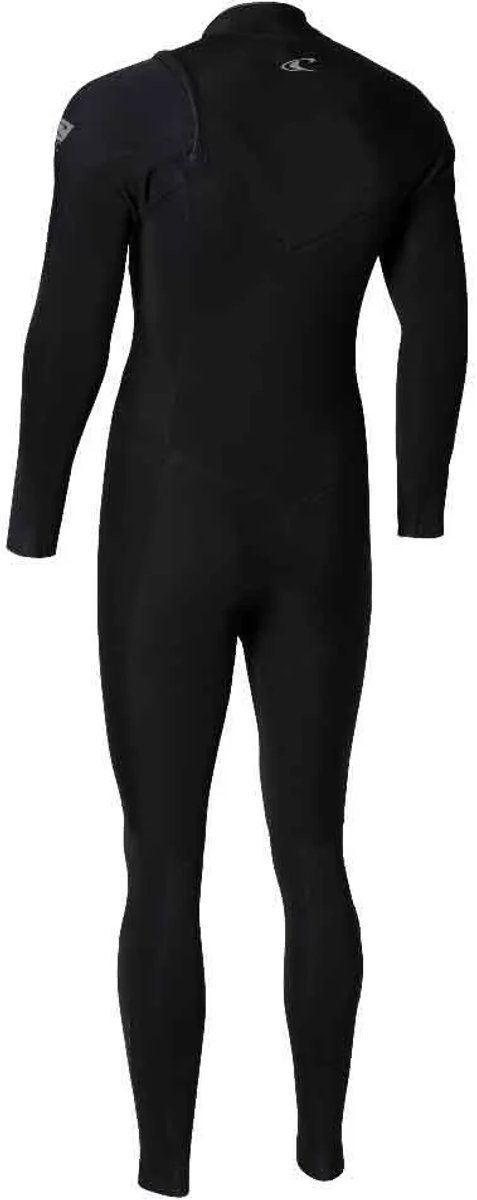 2026 O'Neill Heren Epic 3/2mm Borst Ritssluiting Wetsuit - Black