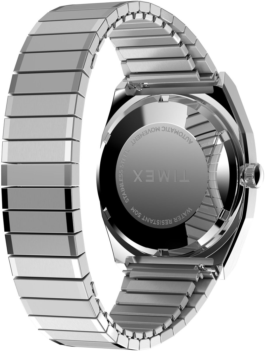 Timex Timex® Automatic 1983 E Line Reissue Automatic Wind Blue Case: 100% Stainless Steel | Armband: 100% Stainless Steel 34 mm TW2W70800AJ, TW2Y07200AJ, TW2Y07300AJ