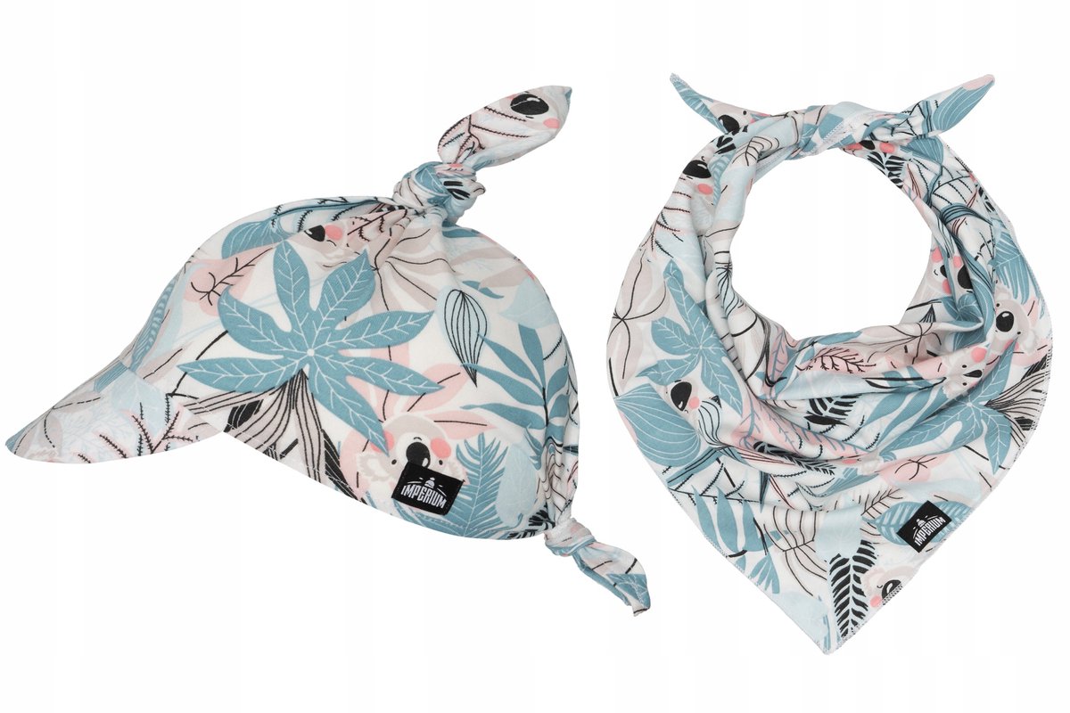 Koala Mint Hoofdeks Set: Zonnehoed & Bandana voor Kinderen