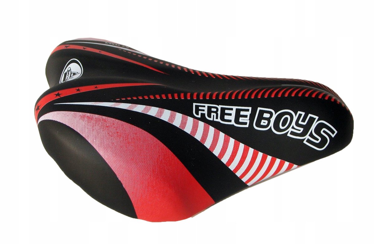 Monte Grappa FLY BABY Fietszadel Junior Zwart-Rood