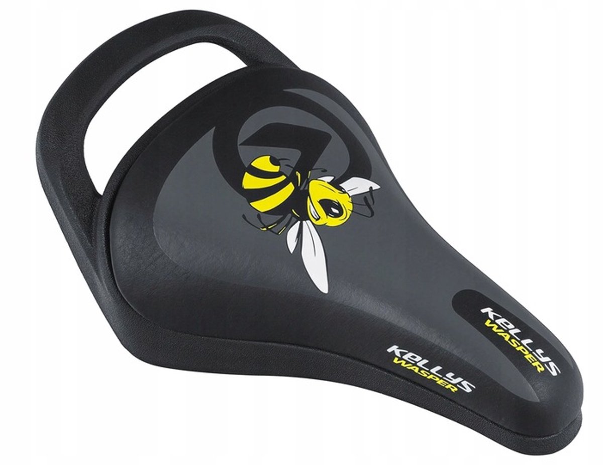 Kellys Wasper Kinder Fietszadel Grijs - Comfortabel en praktisch