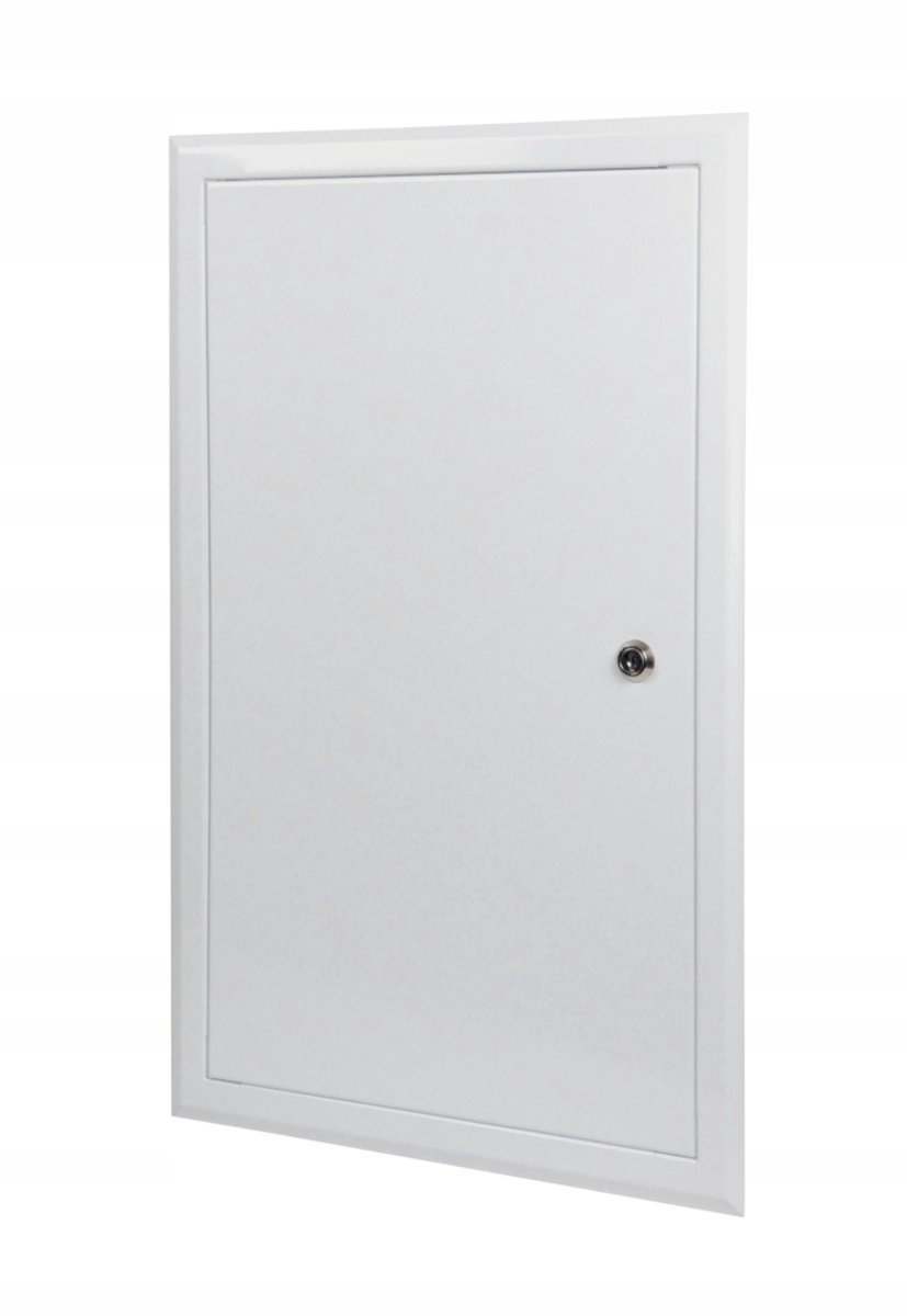 Toegangsdeur 300x400mm Metaal Wit met Sleutel