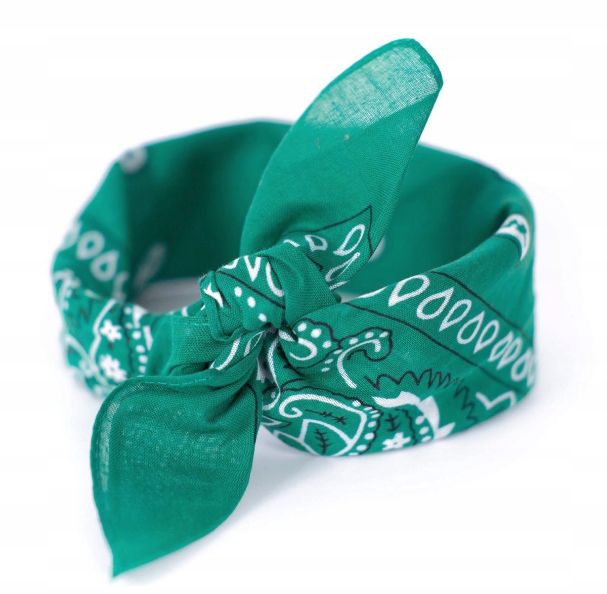 Groene Katoenen Bandana Sjaal voor Dames en Heren - Veelzijdig