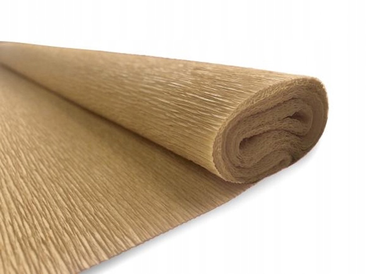 Verfrommeld Crêpepapier 200x50cm - Goudkleurig