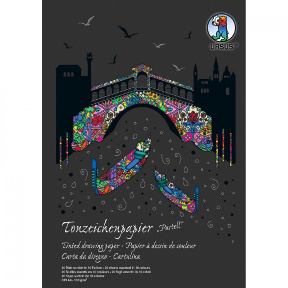 URSUS 2144699SE, Kunstpapier, 130 g/m², 20 vel