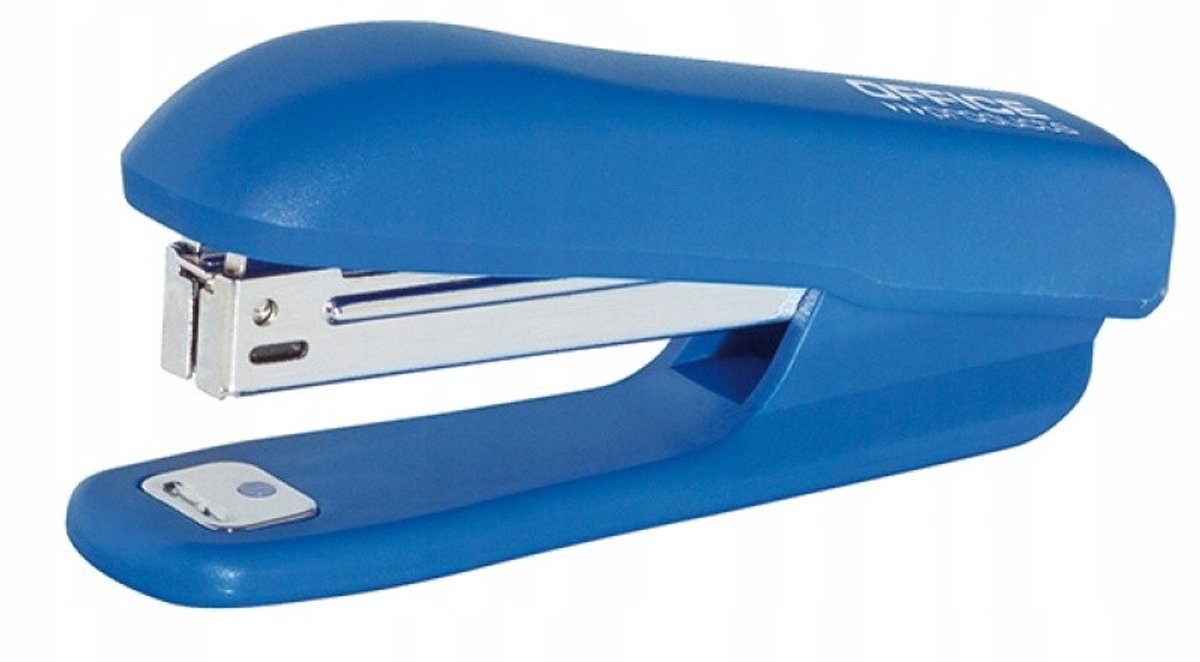 Blauwe nietmachine voor 16 vellen, kunststof, kantoor