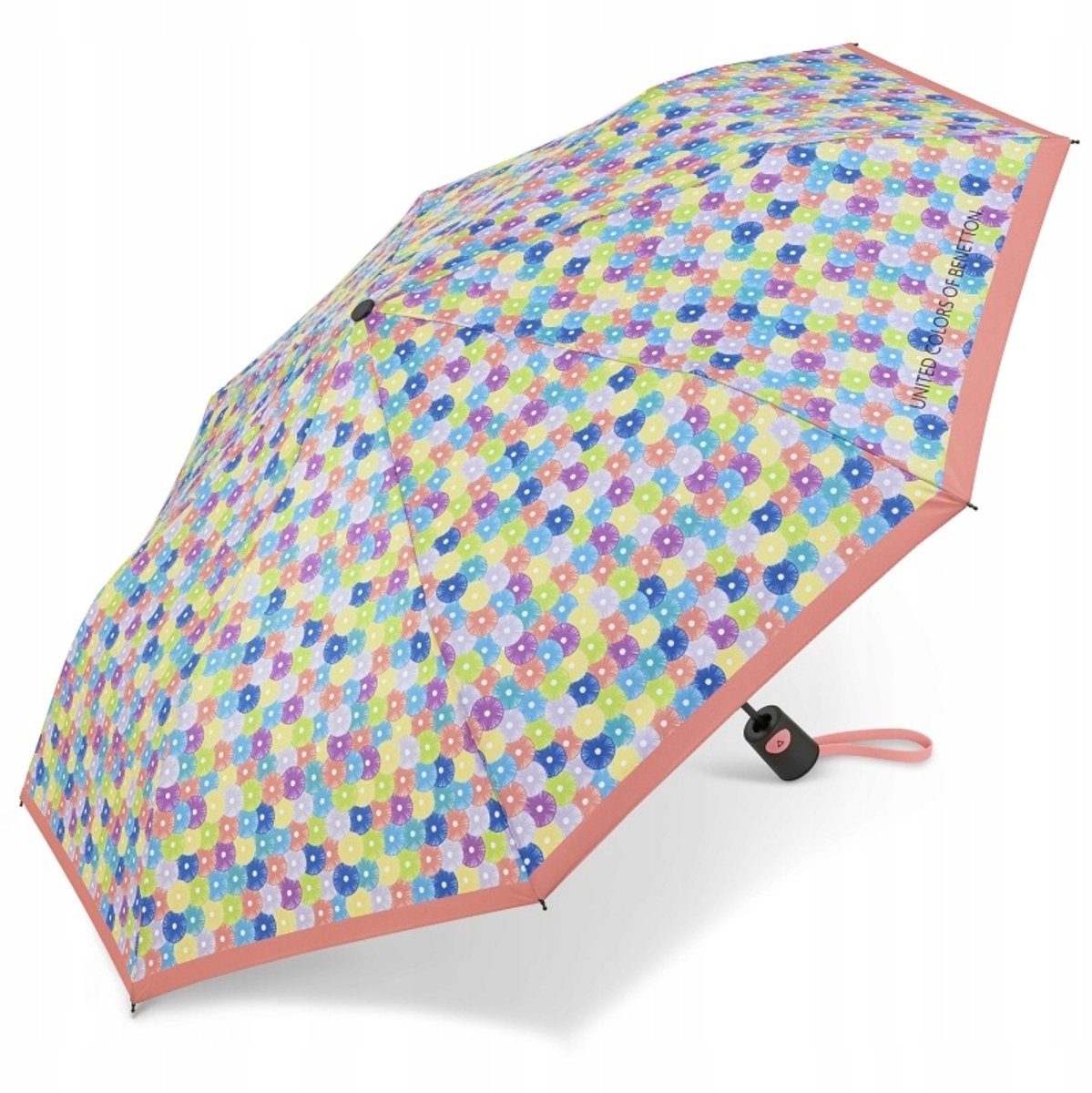 Benetton Mini Paraplu 59054 - Kleurenvol Met Hoes