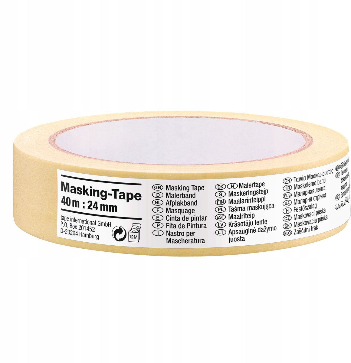 Tesa Popper Paper 40m x 24mm - Momenteel Randen