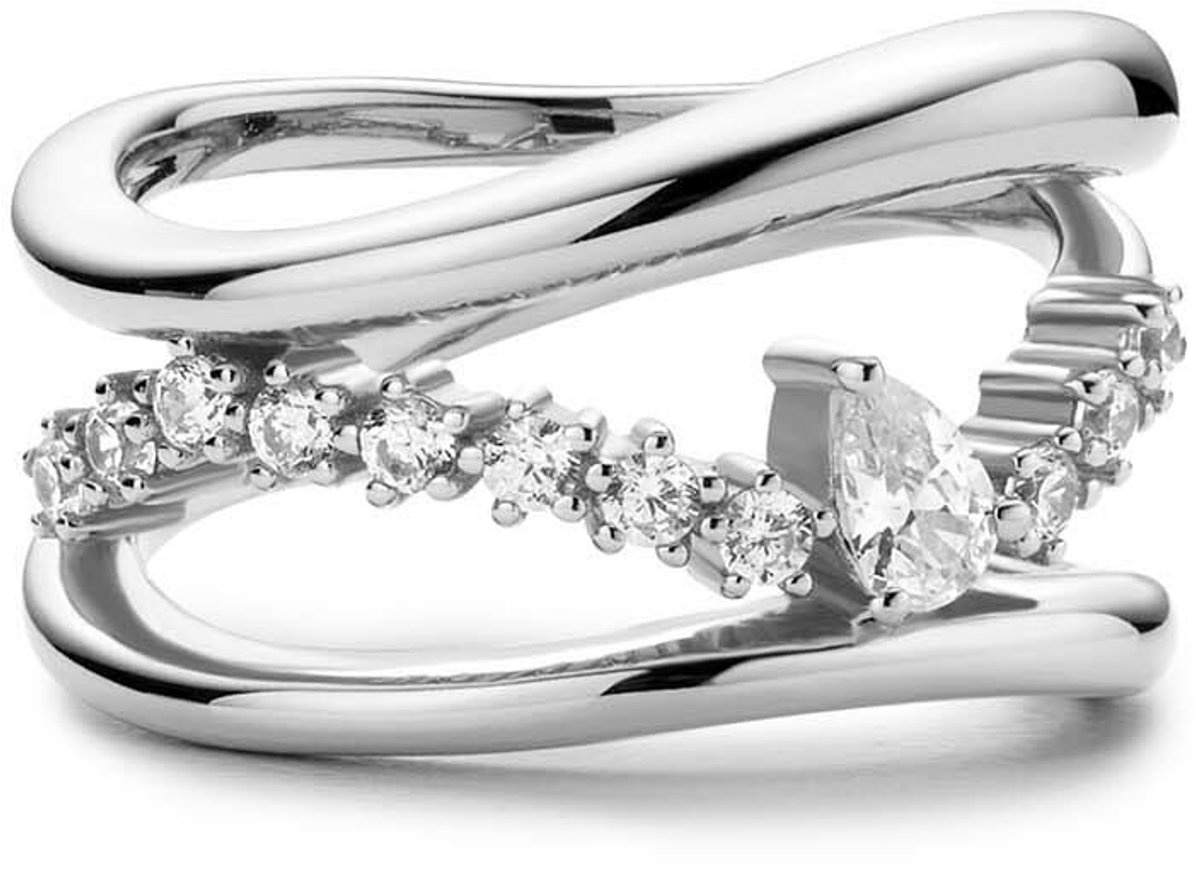 Ania Haie AH R056-02H56 Miss Twinkle Dames Ring - Sieraad - Zilver - 925 Zilver