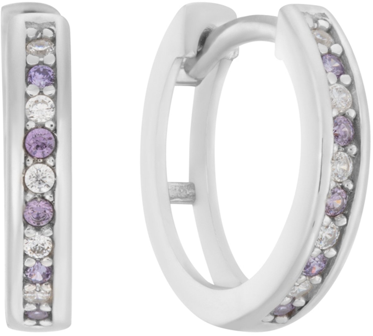 Glow 107.3101.00 Kinder Oorbellen - Oorringen - Sieraad - Voor Kinderen - Zilver - 925 Zilver - 12 mm lang