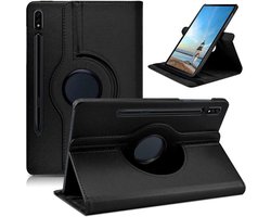 Book Cover Geschikt voor: Samsung Galaxy Tab S10 FE Plus 13.1 inch SM-X620 / SM-X626B 5G Draaibaar Hoesje - Multi stand Case - Zwart