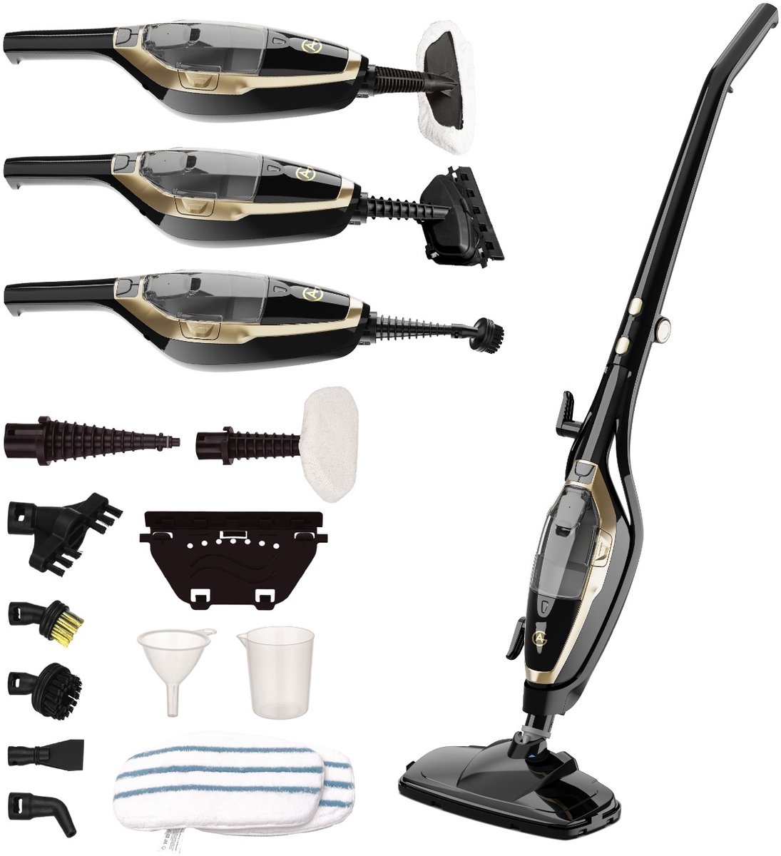 AG Stoomreiniger - 10-in-1 Steam Cleaner - Black Gold Edition