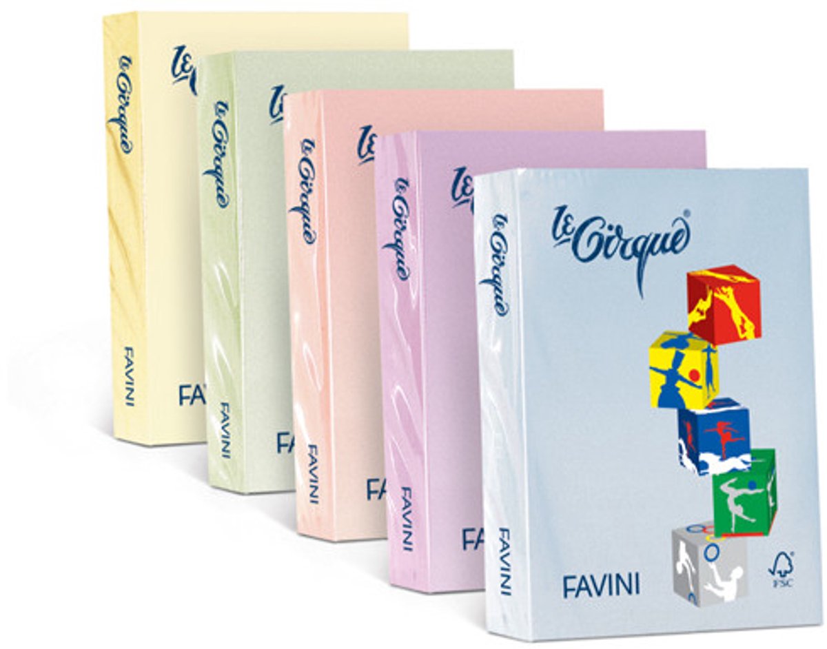 Favini Le Cirque papier voor inkjetprinter A4 (210x297 mm) 250 vel Geel