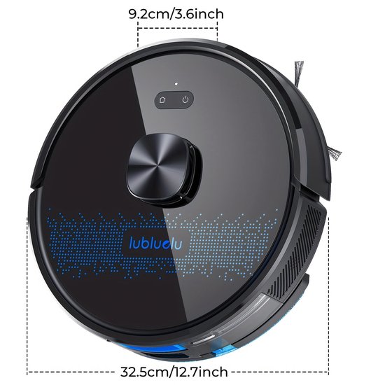 LEFANT Robotstofzuiger M310, 4500Pa Superslanke Met Nauwkeurige Afstandsnavigatie 150 Minuten Hepa Filter Wifi Robotstofzuiger Ideaal Voor Dierenharen Tapijten Harde Vloeren 1606910266