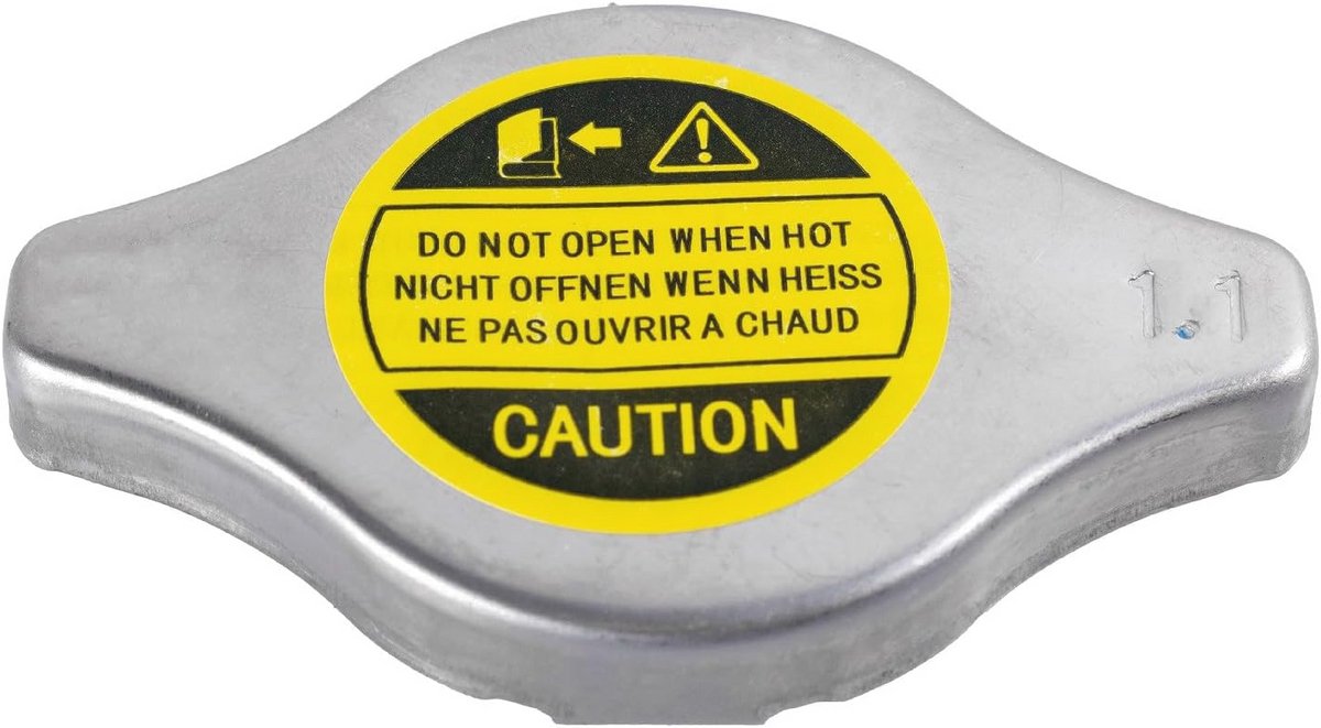 Radiatorcap voor auto | Pak van één | Zwart, Geel, Wit, Zilver