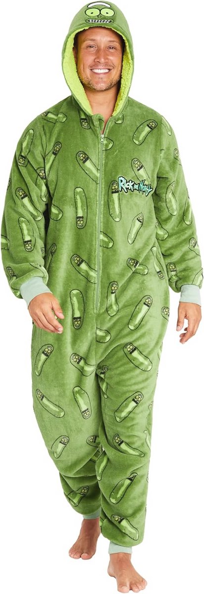 Fluffy Fleece Hooded Onesie voor Mannen en Tieners - Warme Loungewear en Geschenk Ideeën