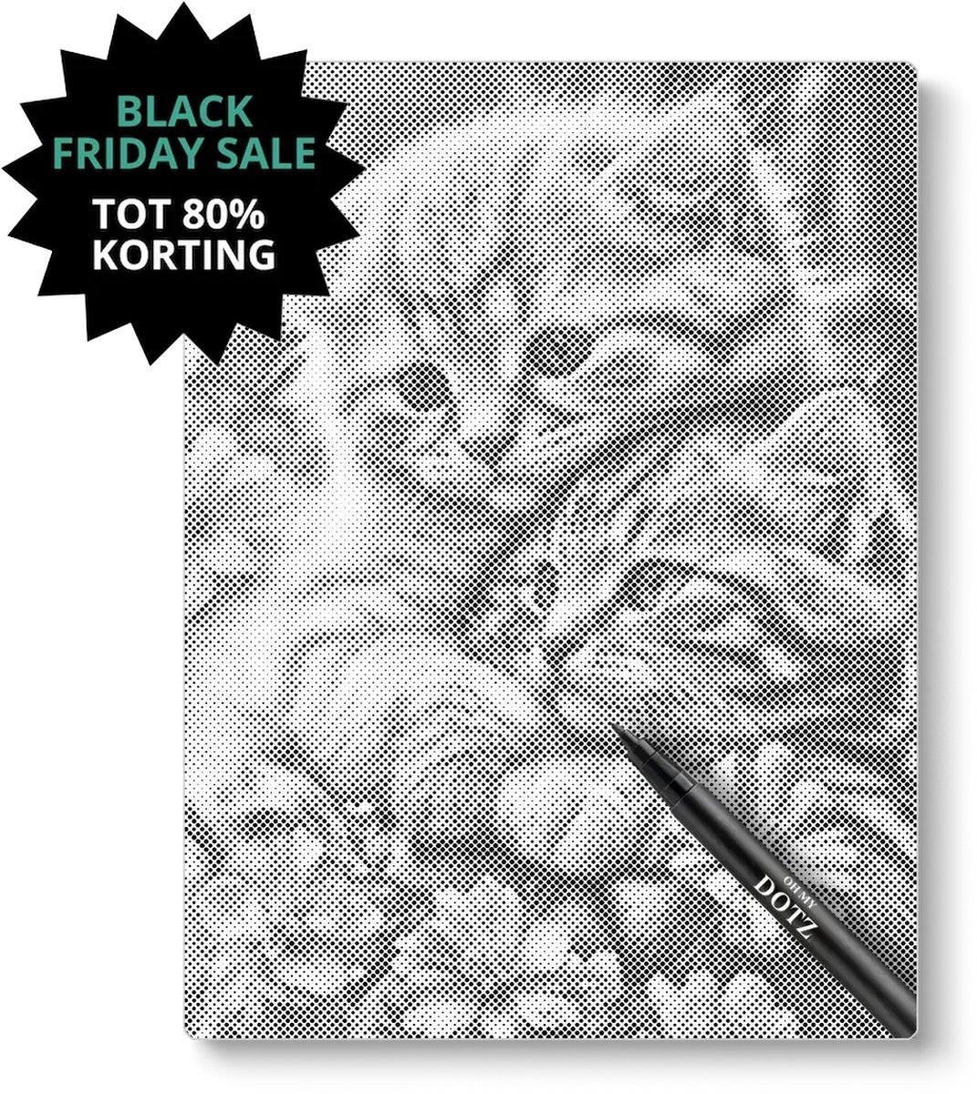 Knuffelende Kittens | Dot painting | 50x60cm  Meest gekozen | Dot painting | Oh My Dotz | Dots stippen | Diamond painting & Schilderen op nummer alternatief | Happy hobby — afbeelding 3