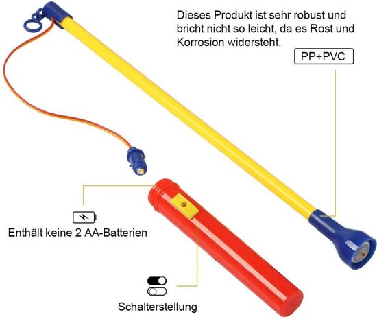 LED Lichtstokjes Set - Elektronische Feestlichtstokjes voor Kinderfeesten - Glowsticks voor Verjaardagen en Feestjes - Veilig Feestaccessoire voor Kinderen - Multicolor - 4 Stuks — afbeelding 5