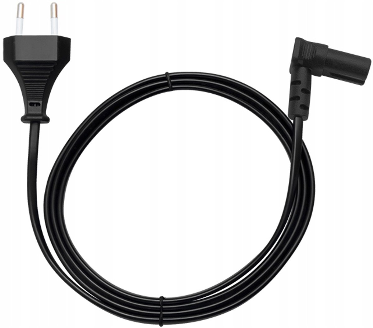 3m Hoekige 2-Pin Stroomkabel (8-vorm) voor Radio, TV, Notebook