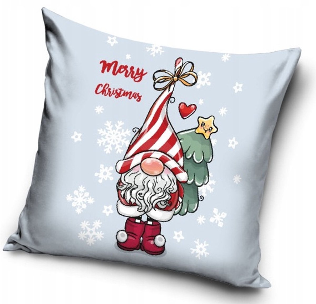Kerstkussenhoes 40x40 cm - Kabouter - Cadeau
