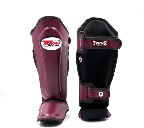 Twins SGL-7 Protège-tibias En Cuir Skyntex – Ultra Léger, Double Mousse, Coupe Ergonomique – Tailles XS à XL Pour Toutes Pratiques